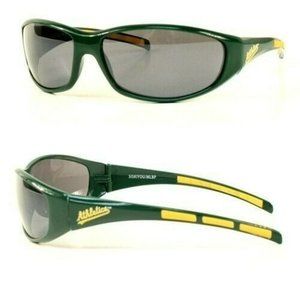 OAKLAND ATHLETICS SUNGLASSES 3 DOT WRAP UV 400 PROTECTION NEW LICENSED